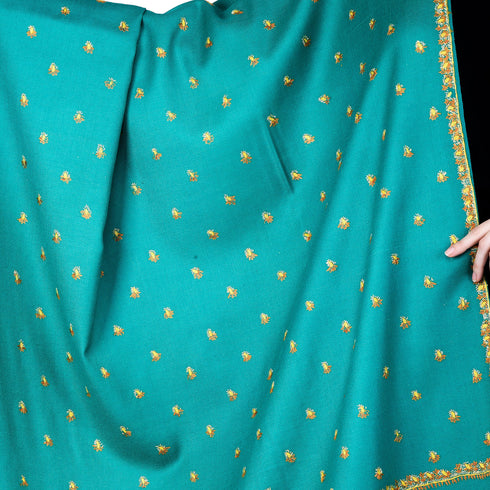 Women's Hand Embroidered Wool Shawl
